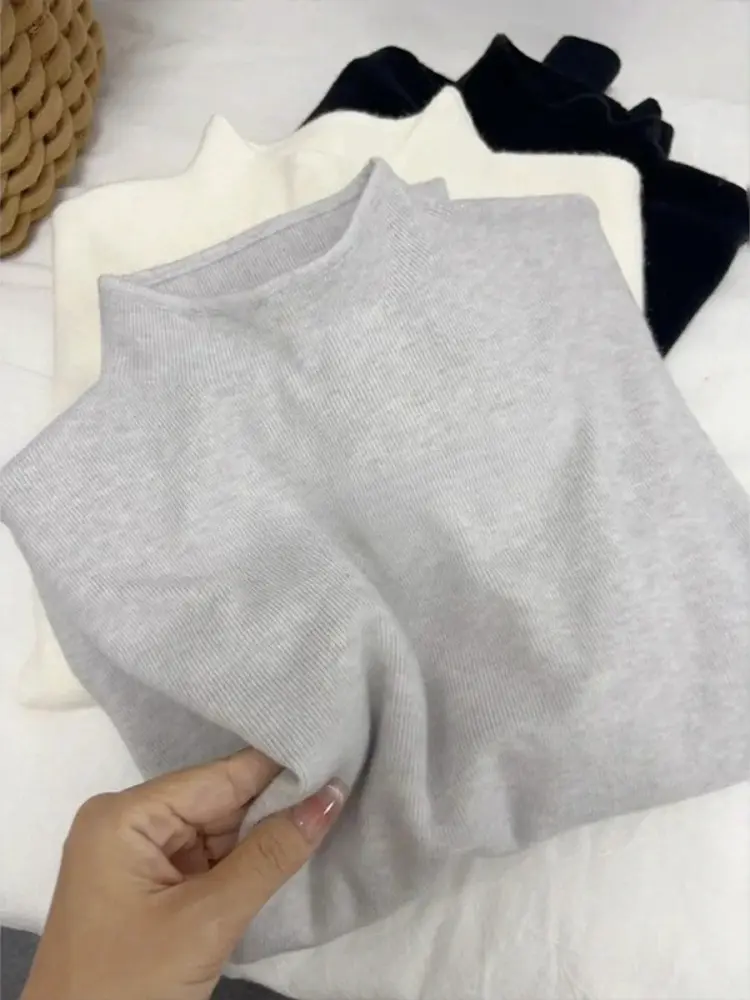 Womens Casual Vintage Knitted Long Sleeve Pullovers Autumn Winter Fashion Turtleneck Ladies Solid Sweater Woman clothing product view
