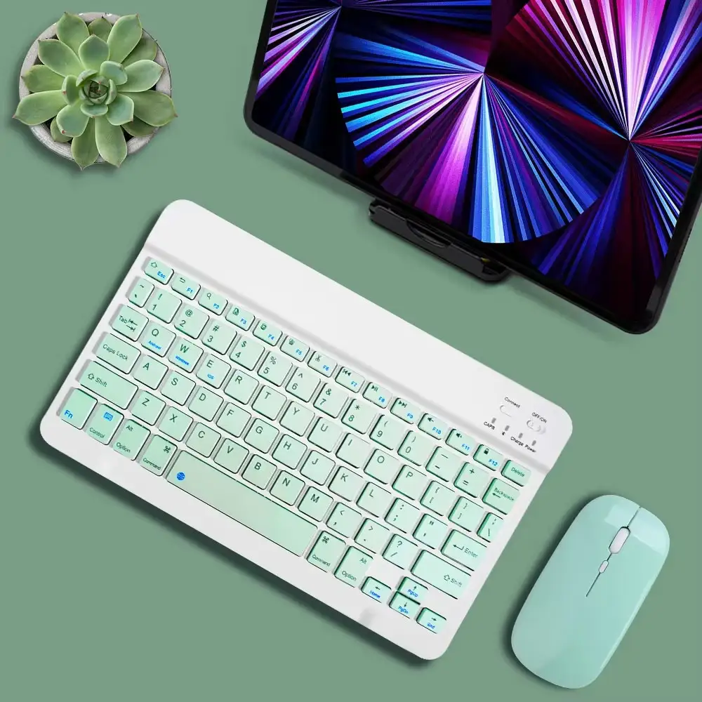 Tablet Wireless 10inch Keyboard For iOS Android Windows For iPad Huawei Samsung Teclado Bluetooth-compatible Keyboard and Mouse product view