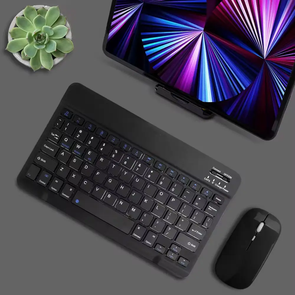 Tablet Wireless 10inch Keyboard For iOS Android Windows For iPad Huawei Samsung Teclado Bluetooth-compatible Keyboard and Mouse product view