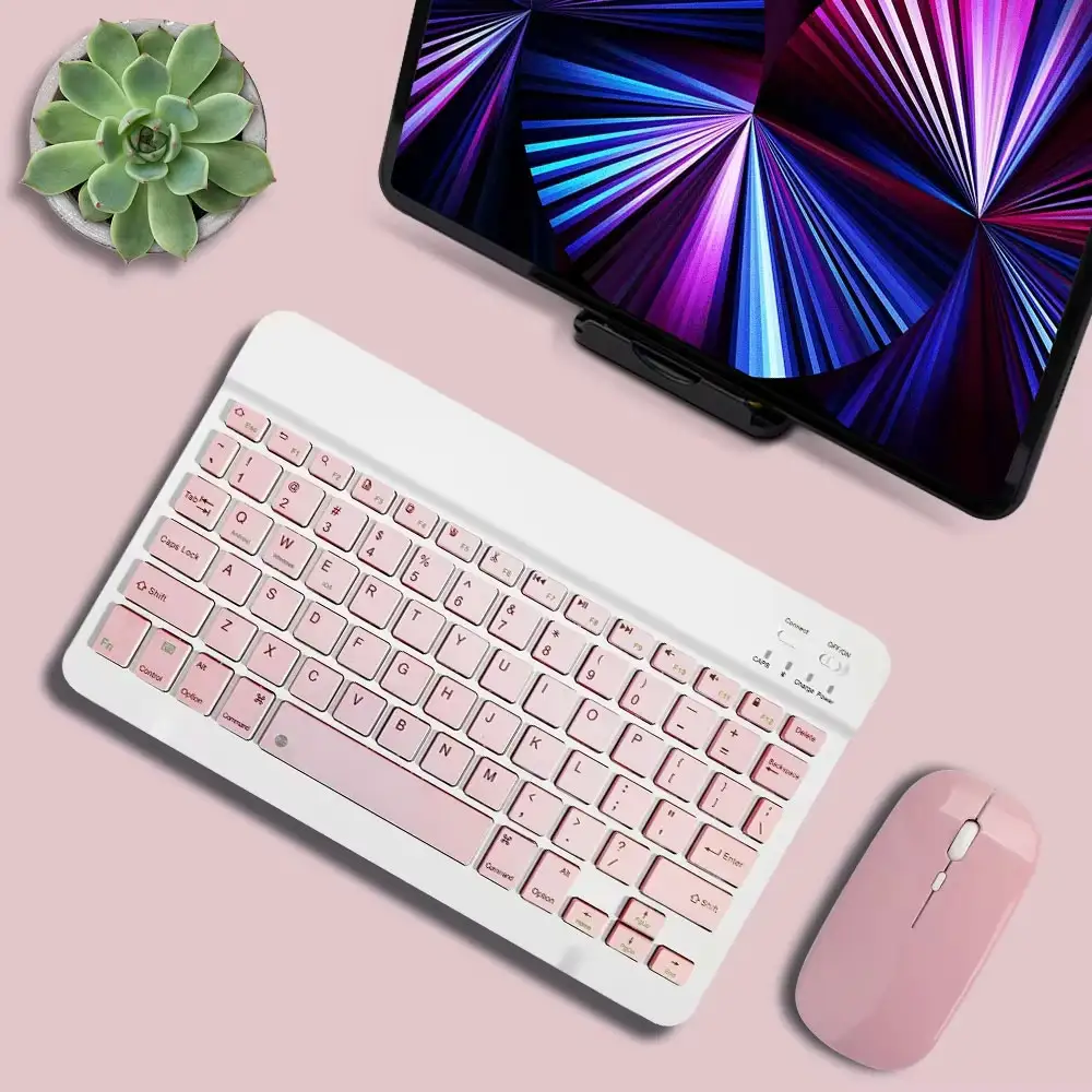 Tablet Wireless 10inch Keyboard For iOS Android Windows For iPad Huawei Samsung Teclado Bluetooth-compatible Keyboard and Mouse product view
