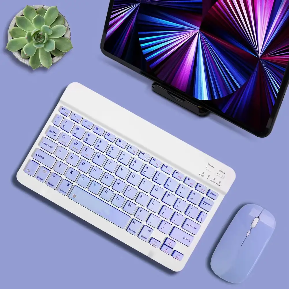 Tablet Wireless 10inch Keyboard For iOS Android Windows For iPad Huawei Samsung Teclado Bluetooth-compatible Keyboard and Mouse product view