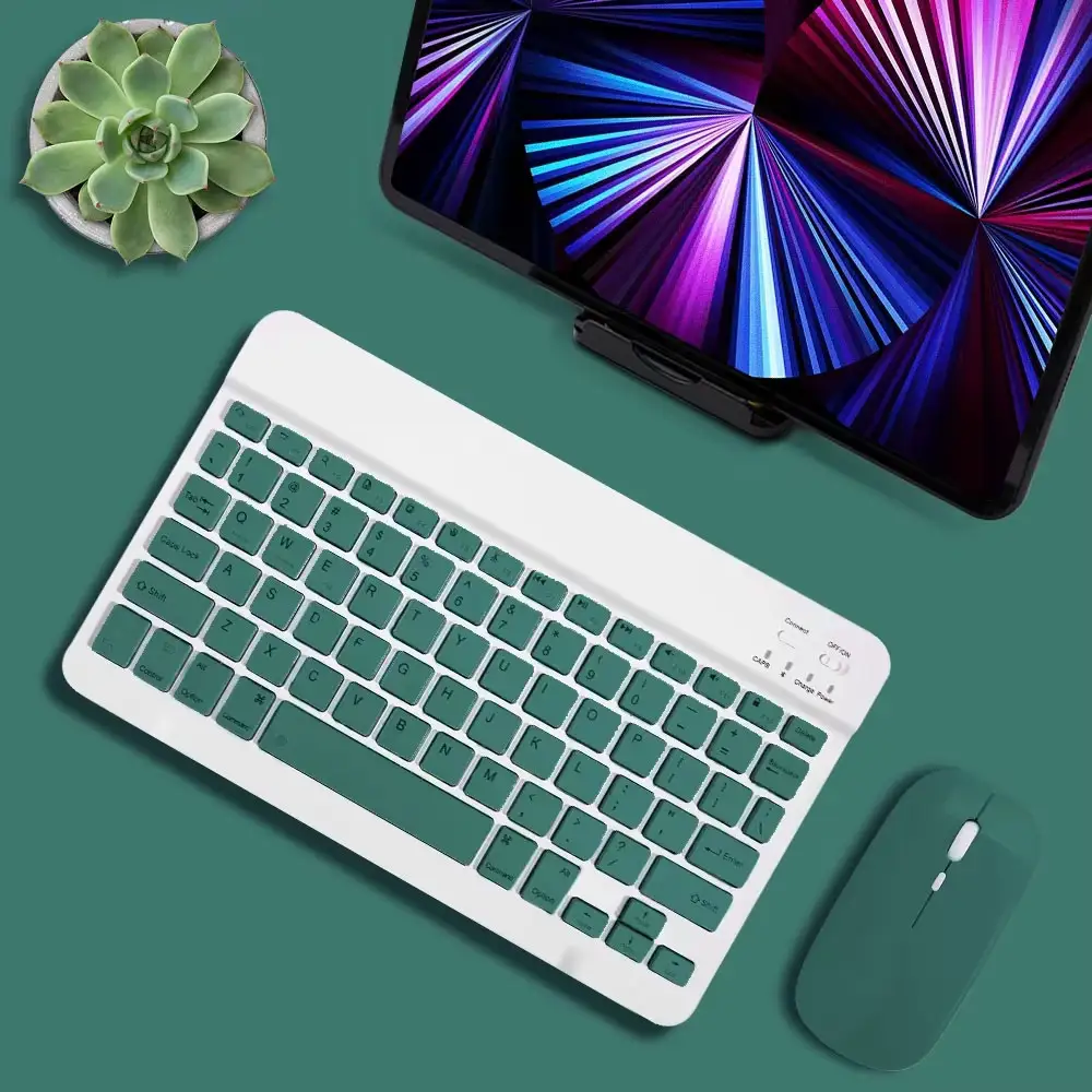 Tablet Wireless 10inch Keyboard For iOS Android Windows For iPad Huawei Samsung Teclado Bluetooth-compatible Keyboard and Mouse product view