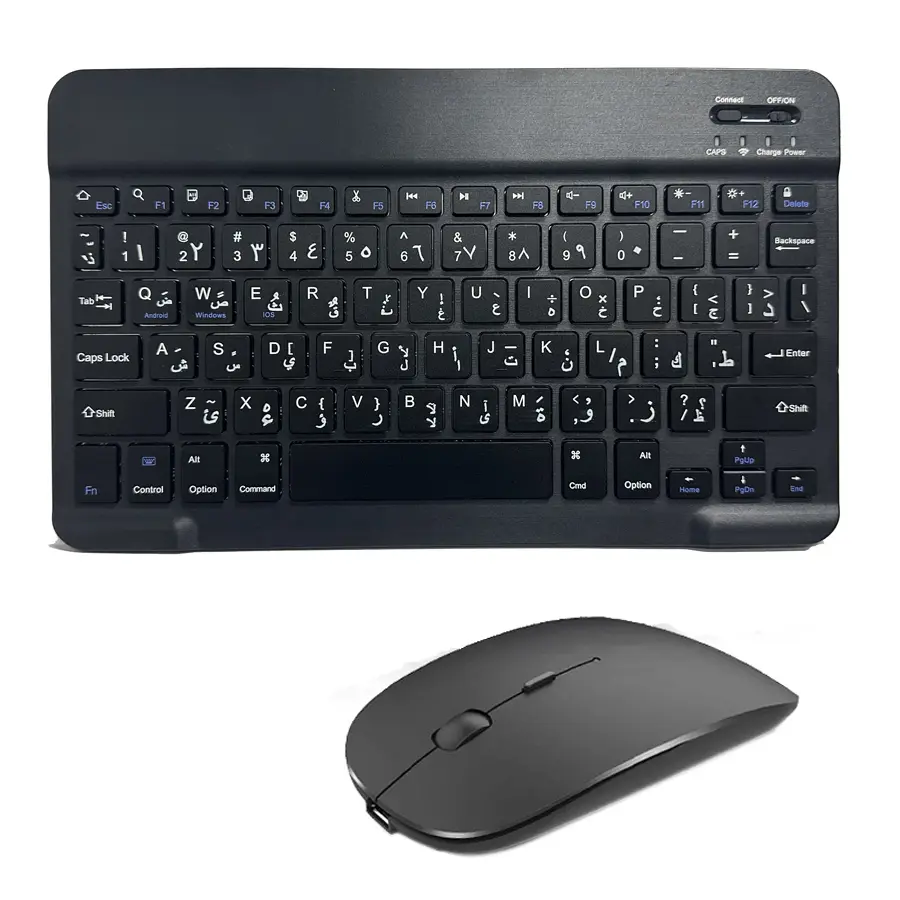 Spanish French Bluetooth Wireless Keyboard Azerty Russian Korean For iPad Mac PC Tablet Cell Phone Laptop And Mouse Mini With N product view