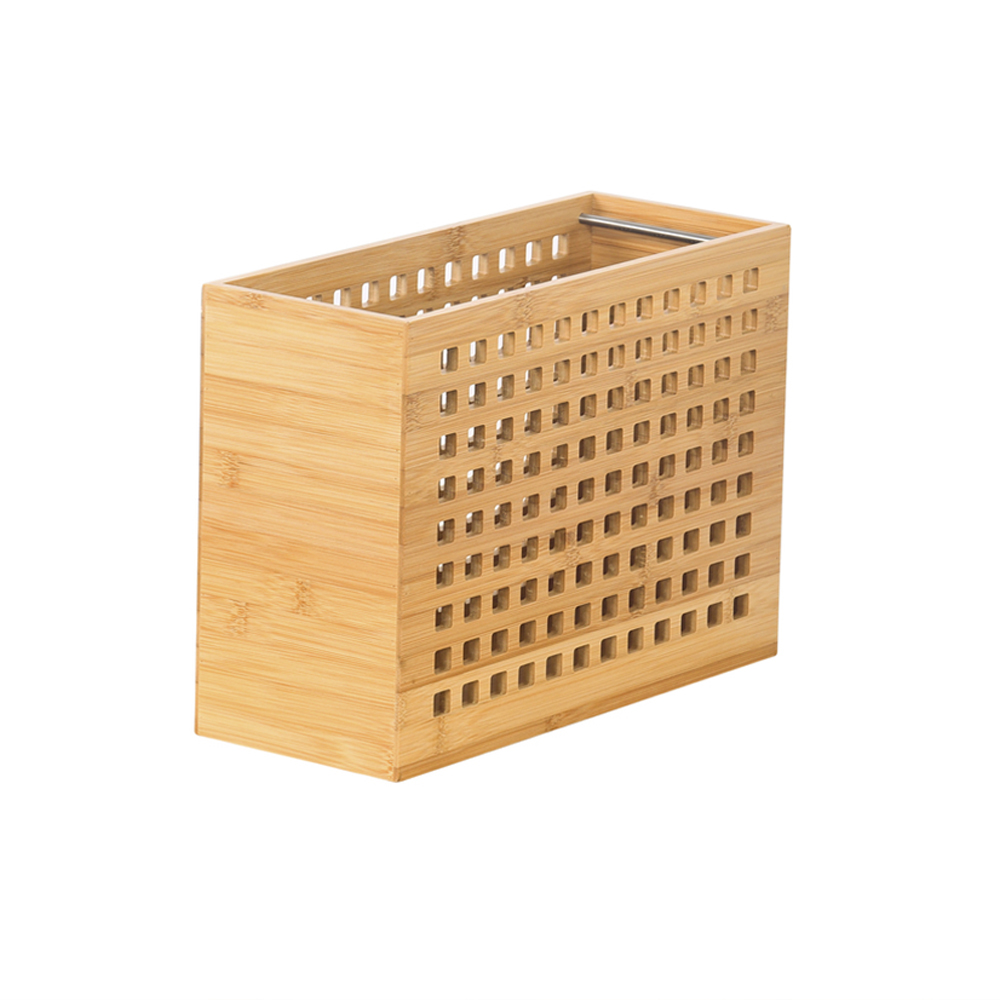 Bamboo Desk Organizers with Drawer and Accessories Pen Holder & File Storage 34x25x15cm Three-Layer Home & Office Storage detail