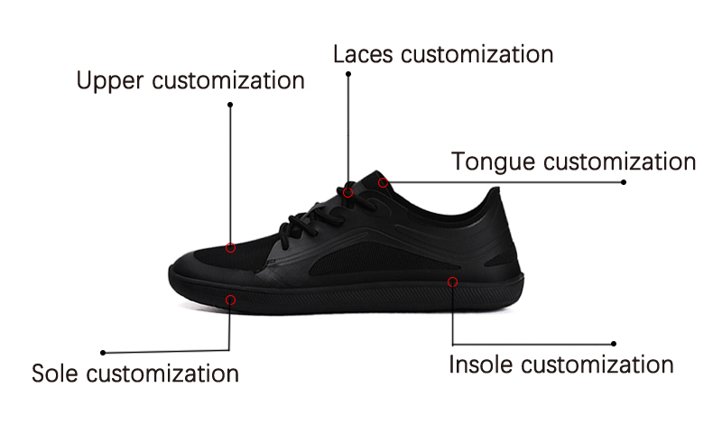Custom Outdoor Flexible All-new All-terrain Minimalist Barefoot Hiking slippers Women Trail Sandals detail