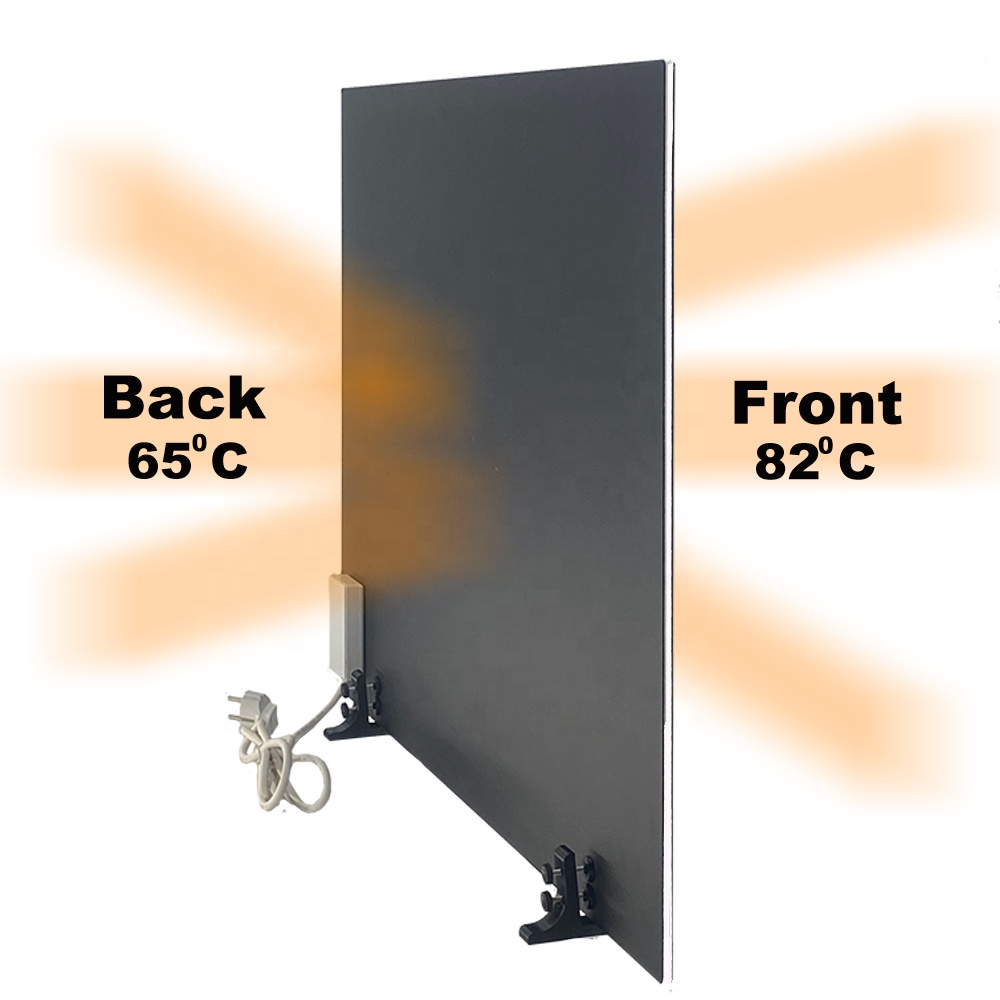 Practical Portable 500W Solar Infrared Electric Heater Freestanding Dual Heat Panel Remote Controlled Ventilation Deodorization detail