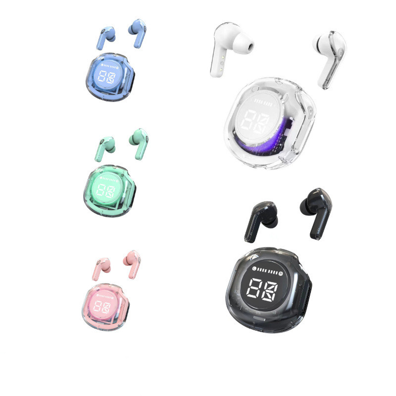 High Quality Transparent Crystal  Air39 Tws Ear Buds Earphones Auriculares Audifonos Wireless Headphone air 39 Earbuds Pods detail