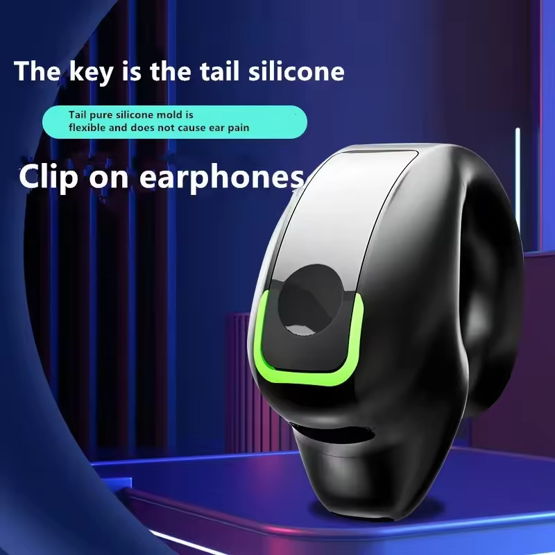 High Quality Auriculares Sport Wireless Bluetooth Earphone Clip Earbuds with Bone Conduction Noise Cancelling Mic Headphone detail