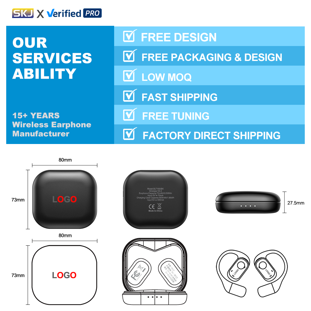 Active Noise Cancelling Earbuds JL Chipset Hi-Fi Stereo Wireless Earphones Sports Gaming In-Ear Headphones Bluetooth 5.3 Earbuds detail