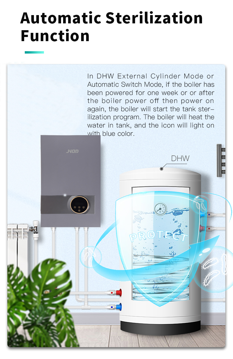 JNOD Wall Mounted Electric Tankless Heater for Radiator and Floor Water System Electric Heating Boilers detail