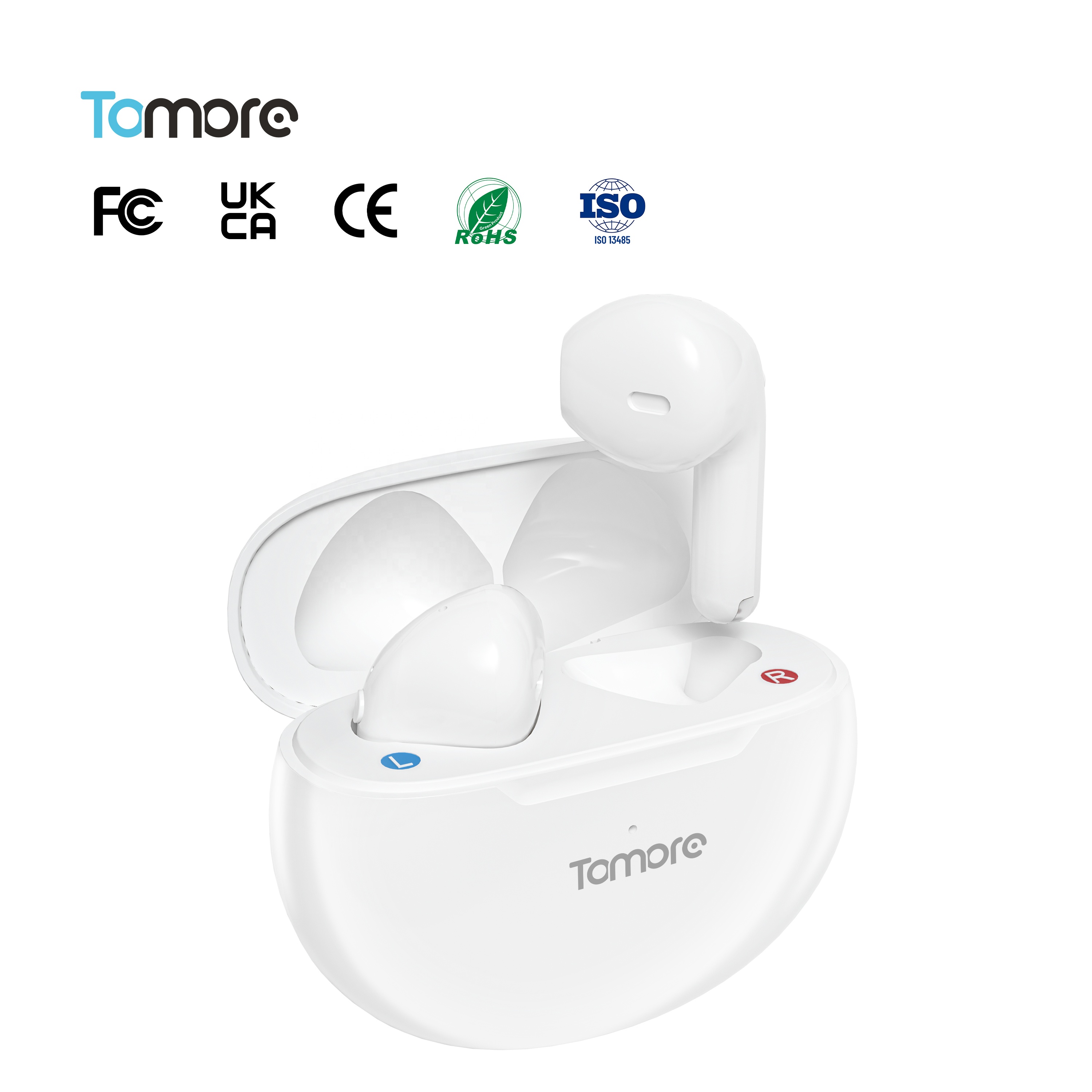 Rechargeable TWS Hearing Aid IPX4 Waterproof with Noise Cancelling for Elderly and Healthcare Professionals product view