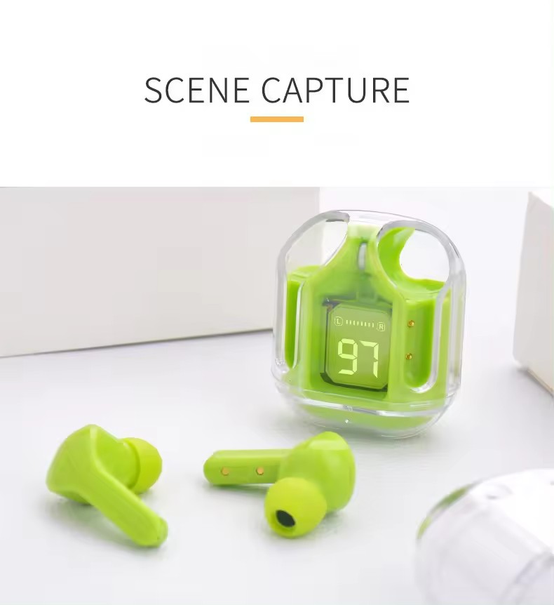 Air31 Newest Digital Display Earphone TWS True Wireless Headphones Waterproof for Music Gaming Sports Headphones detail