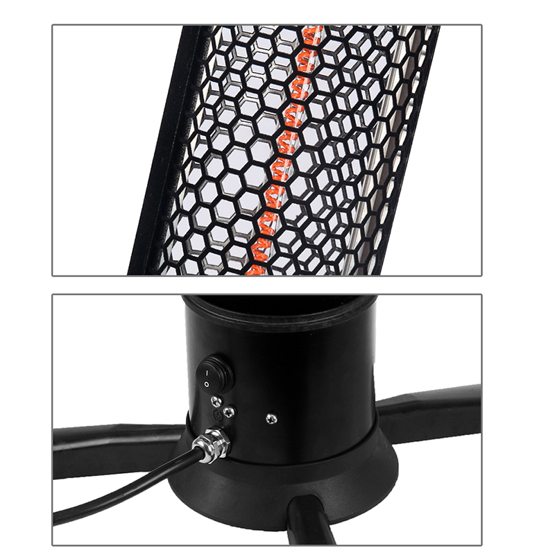 Portable Freestanding Weatherproof Infrared Quartz Heater with Lighting for Outdoor & Indoor Use detail