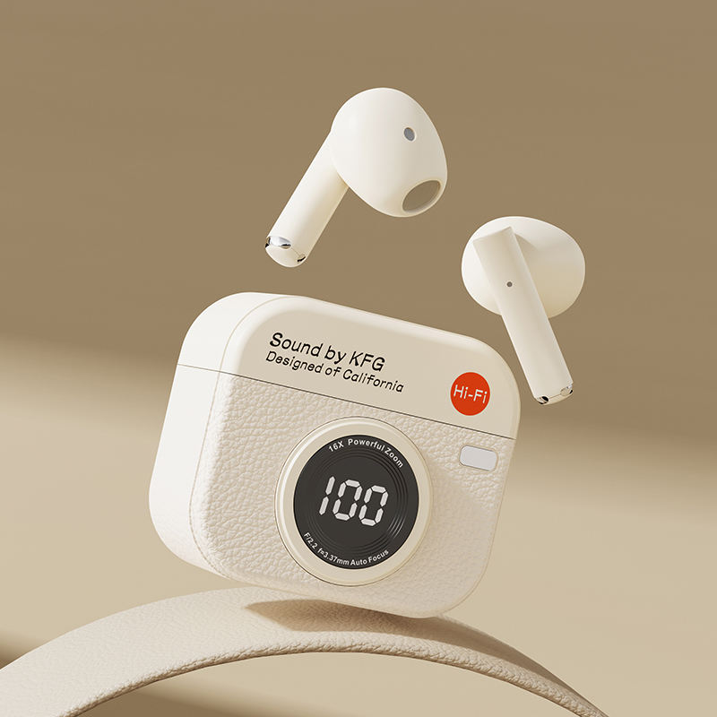 LED Battery Wireless Headphones HiFi Stereo Sound Low Latency Touch Control Bluetooth Earbuds In-Ear for Music Calls detail