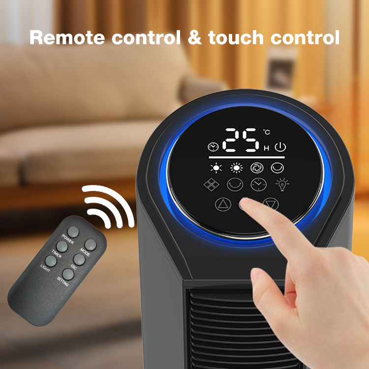 High Quality Electric TOWER HEATER Fan Remote Plastic Construction Three-Speed Adjustment Air Available Home ELECTRIC FAN HEATER product view