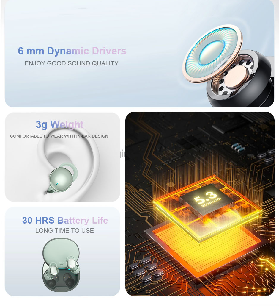 Hot-Selling Lightweight Wireless Earphones: Fashionable & Durable for Daily Use detail