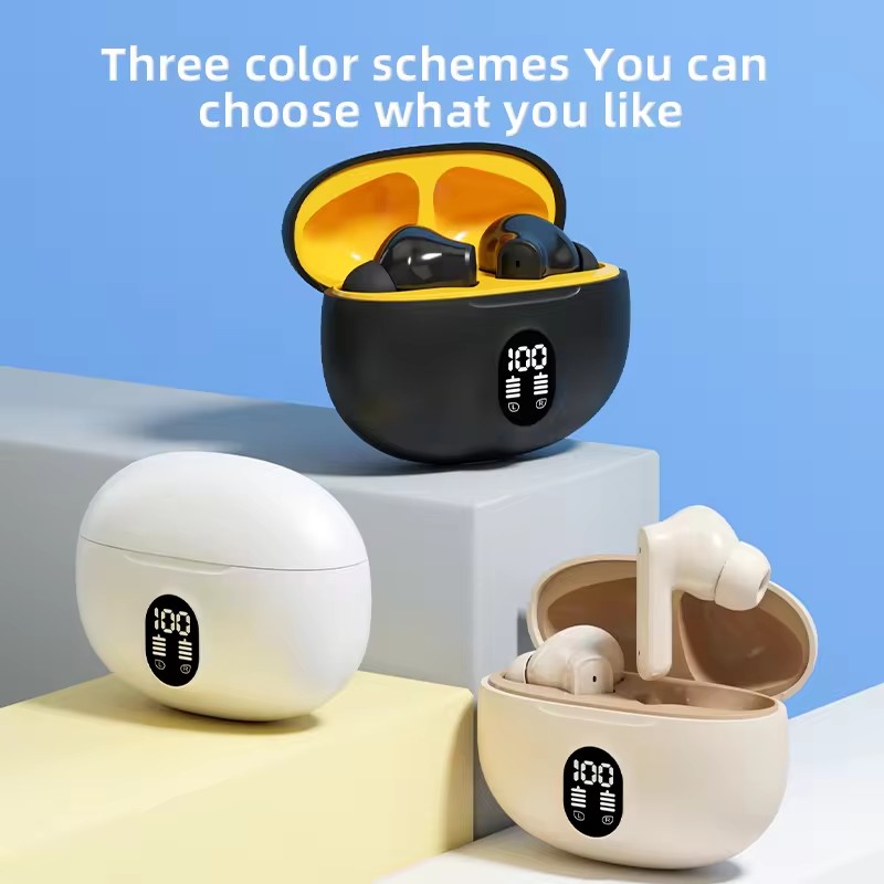 New Arrived Real S510 Mini Earphone BT5.3 in Ear Earbuds With Battery Display TWS Stereo Sport Headset Headphone detail