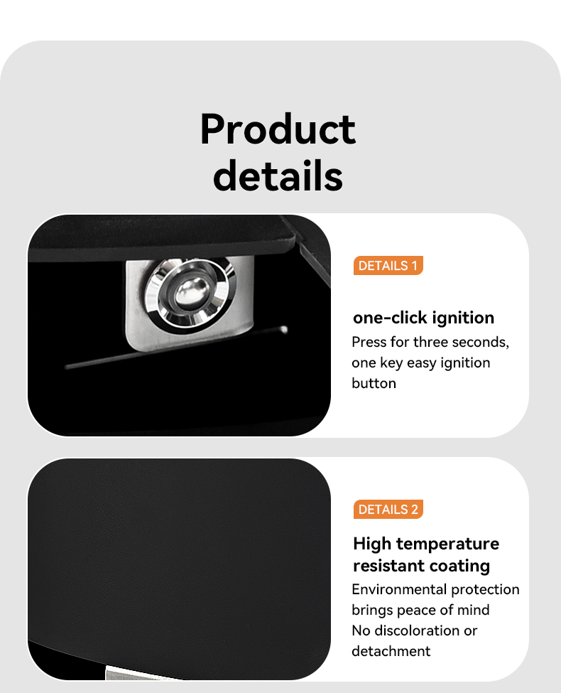 Round Style Modern Freestanding Black Steel Indoor Heating Wood Burning Stove Wood Heater Fireplace detail