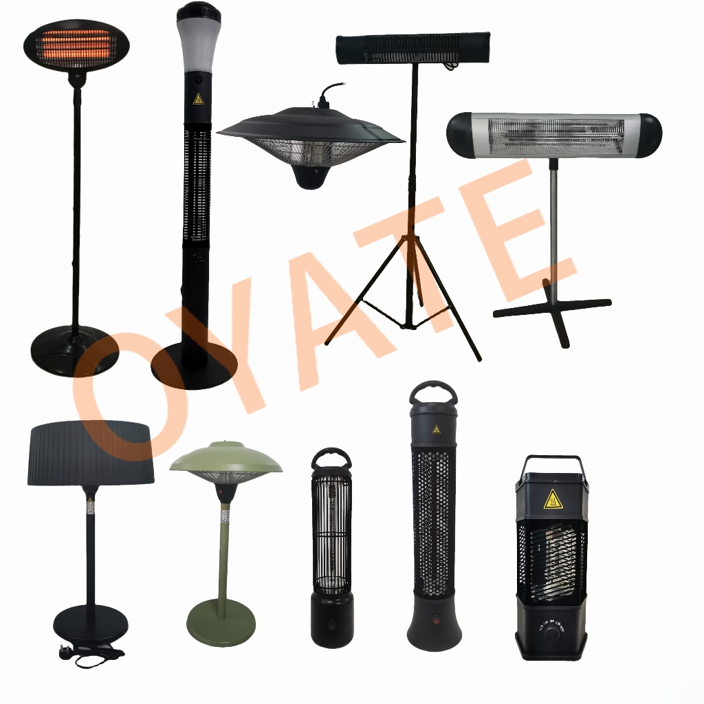 220v 1500w  One-touch Opening Umbrella Type Heater Desktop  IR  Infrared  Heating Outdoor Electric Heater Waterproof detail