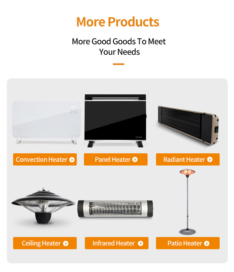 Adjustable Thermostat and Thermal Link Electric Convection Panel Heater Domestic House Heater Electric Heatetr Fast Heating OEM detail