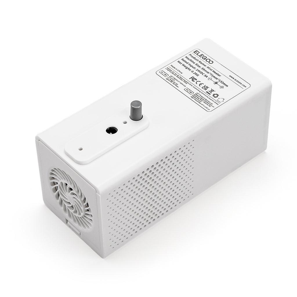 ELEGCO Portable Mini Electric Heater with Digital Control 100-240V Easy Installation Made of Durable Plastic product view