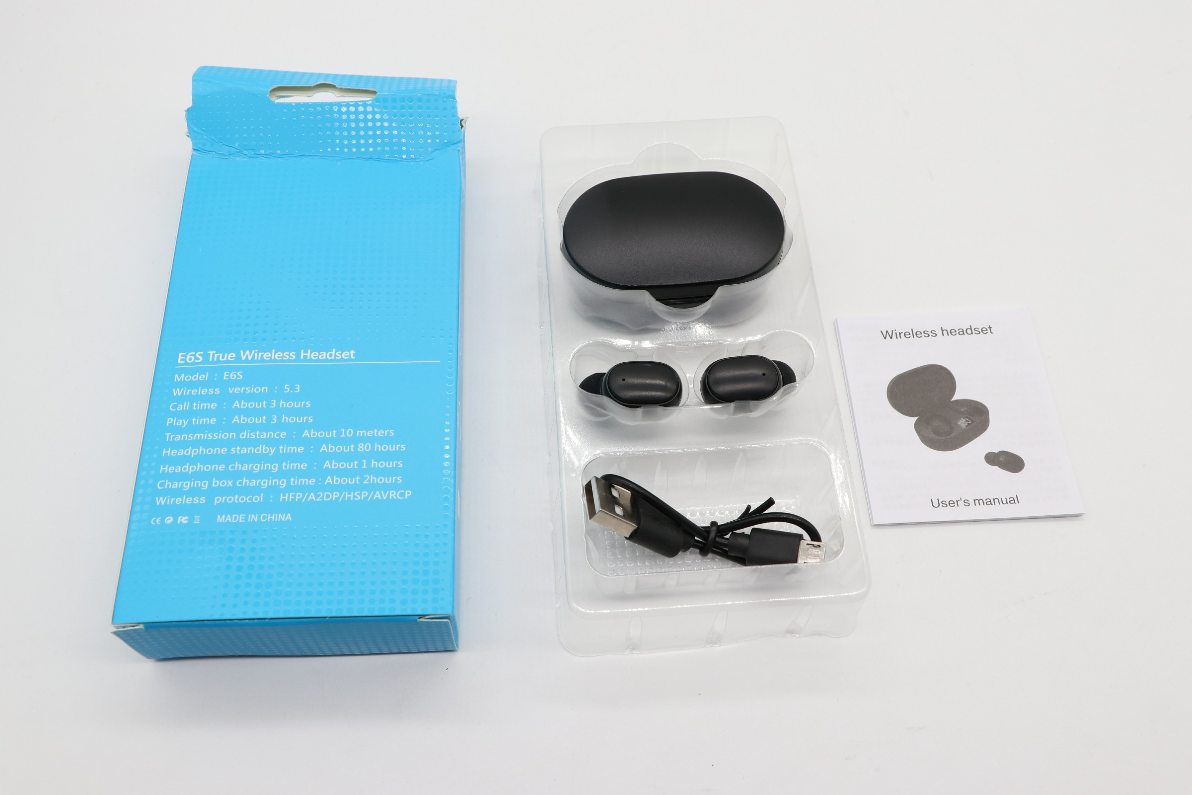 Wireless Earbuds Bluetooth 5.4 Headphones Deep Bass Stereo for AI Clear Calls Earphones In-Ear  Ear Buds for Phone Gaming TWS detail