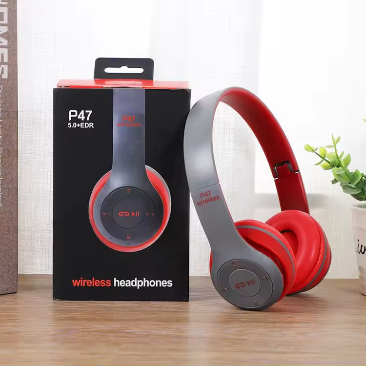 P47 Bt5.0 Wireless Headphones Headset Over Ear TWS Ecouteurs Fones De Ouvido Earphone Casque Audifonos Inalambricos Auriculares product view