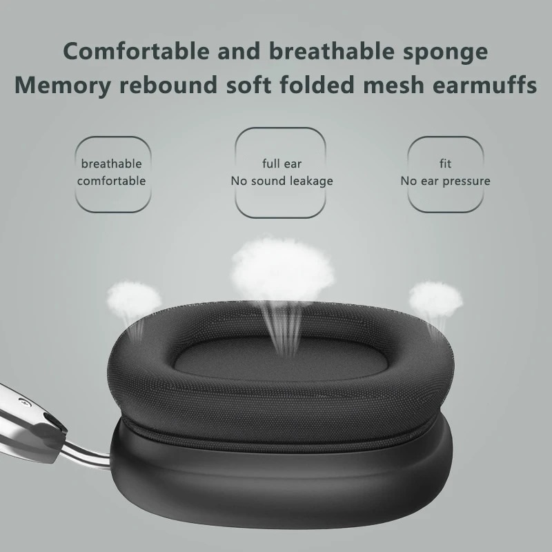 High Fidelity P9 Pro Max Strong Bass Earphone Wireless Head-mounted Headphone Over-ear Noise Cancelling Wireless Headset detail