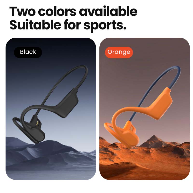 ALOVA New Design Bone Conduction Headphones IP68 Swimming Open Ear Wireless Headset Bluetooth Earphone detail