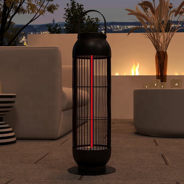 1000W Portable Patio Heater with Outdoor Electric Lantern Style detail