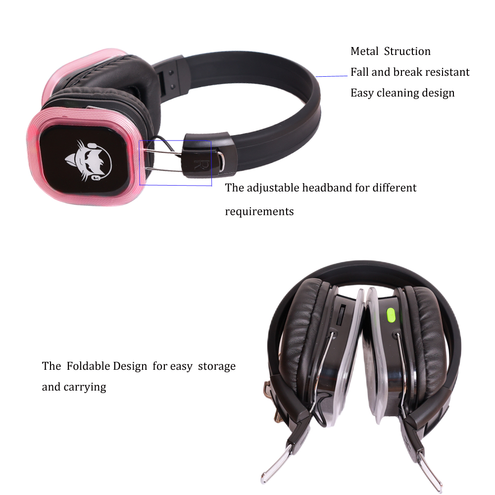 Cheap Wireless Headset Hot Selling Earphones Headphones Headsets Listening Wireless Headphone With Mic detail