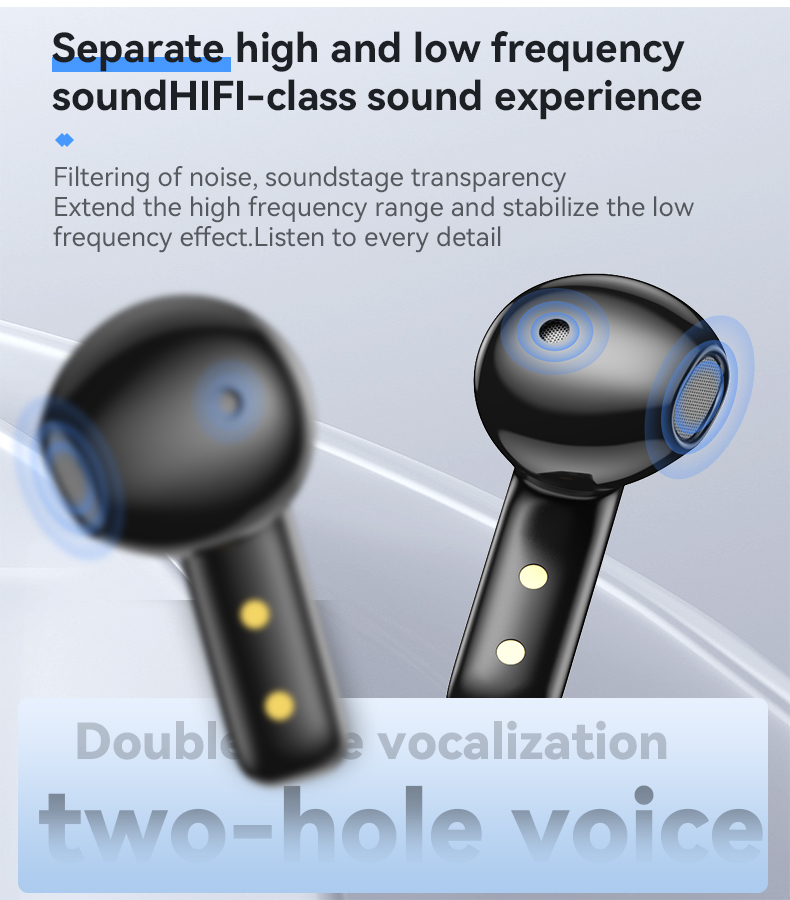 Yesido TWS25 BT5.3 TWS  With HD Microphone Without Delay Semi-In-Ear Headset Wireless Earphone Wireless Headphone detail