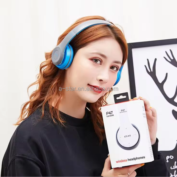 P47 Bt5.0 Wireless Headphones Headset Over Ear TWS Ecouteurs Fones De Ouvido Earphone Casque Audifonos Inalambricos Auriculares detail