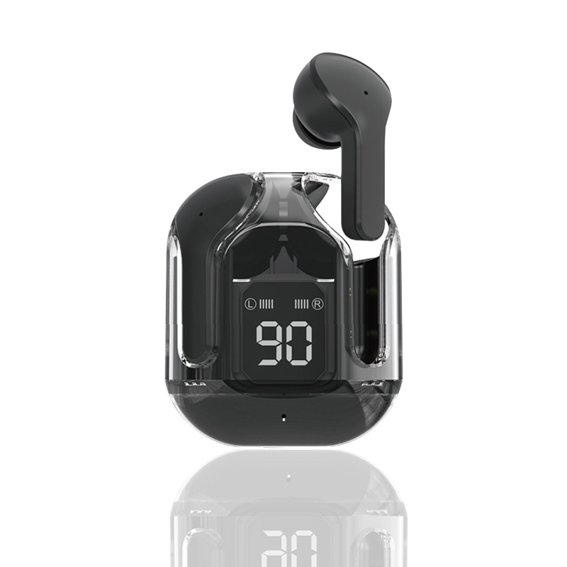 Transparent Crystal Box True Wireless Earbuds Gaming Noise Reduction TWS Earphones with Clear Shell In-Ear Bluetooth Headphones detail