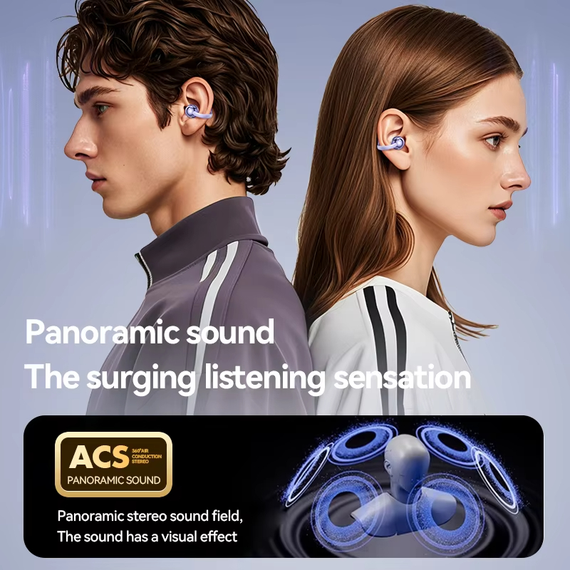 M91 OWS Sport Ear Clip Design Wireless Earphones Similar Earrings Bone Conduction Hi-Res Audio HD Voice Call Bluetooth Headset detail