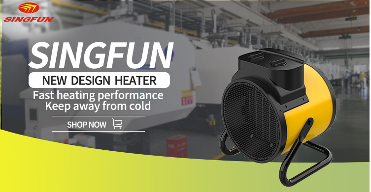 3KW Indoor Room Space Electric Fan Heaters Portable Industrial PTC Air Heater for Home Bedroom Office detail