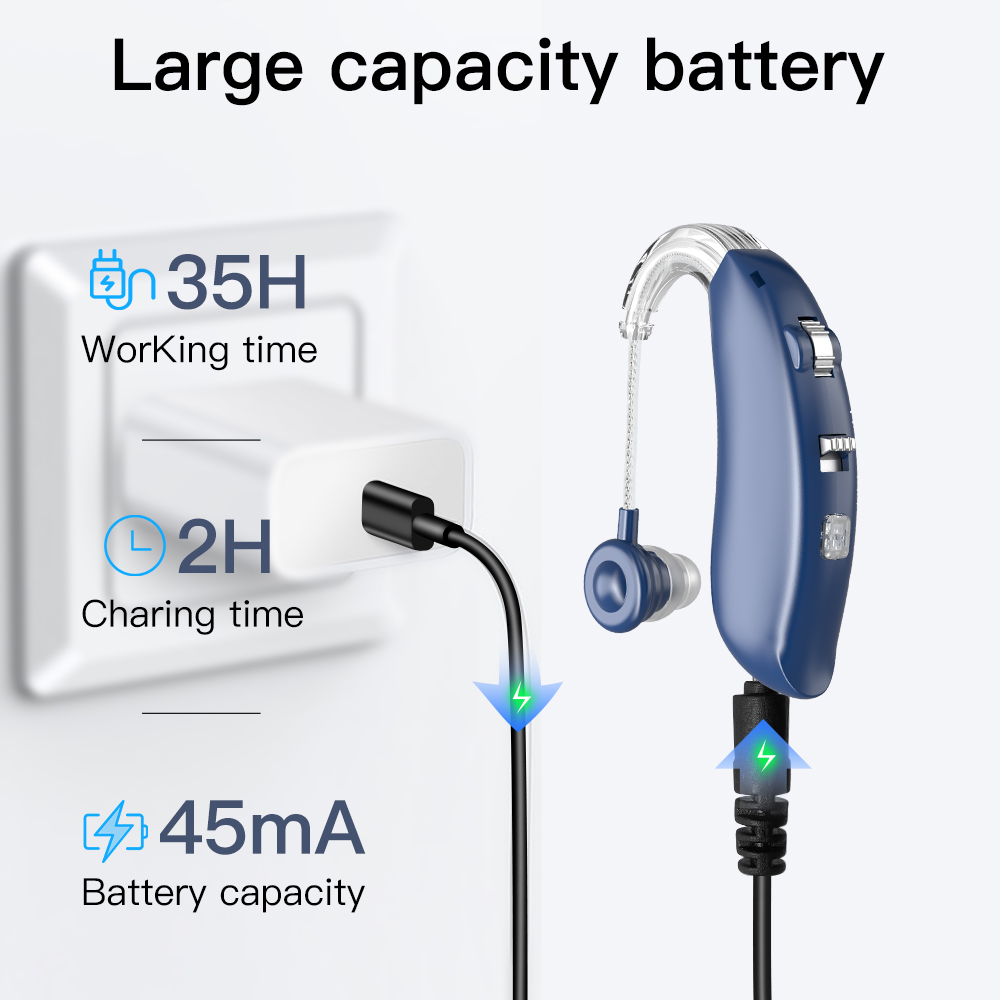 Bluetooth BTE Hearing Aids for the Deaf Price List Rechargeable Digital Hearing Aids Manufacturer Wholesale Hearing Aid Cheap detail