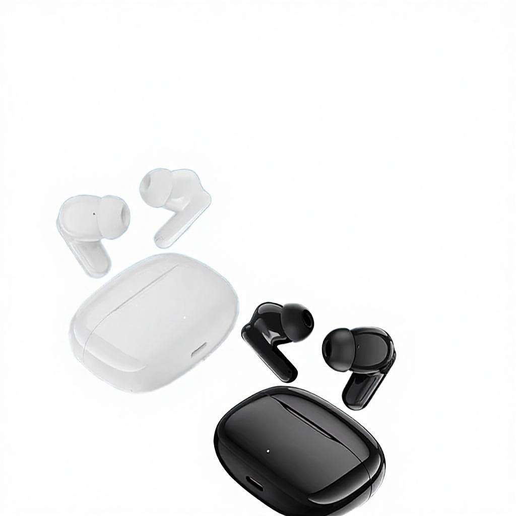 Wireless In-Ear Earbuds ENC Noise Cancelling LED Battery Display Waterproof Low Latency Stereo Sound Bass Headphones Sports product view