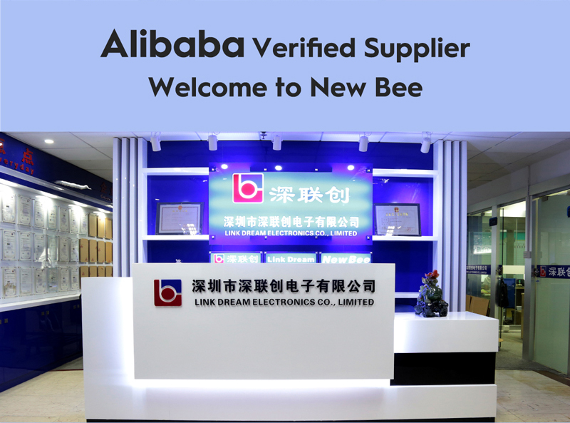 New Bee New Design Single Ear V5.0  Cell Phone Headset Wireless  Earpiece with 500mAh Charging Case detail