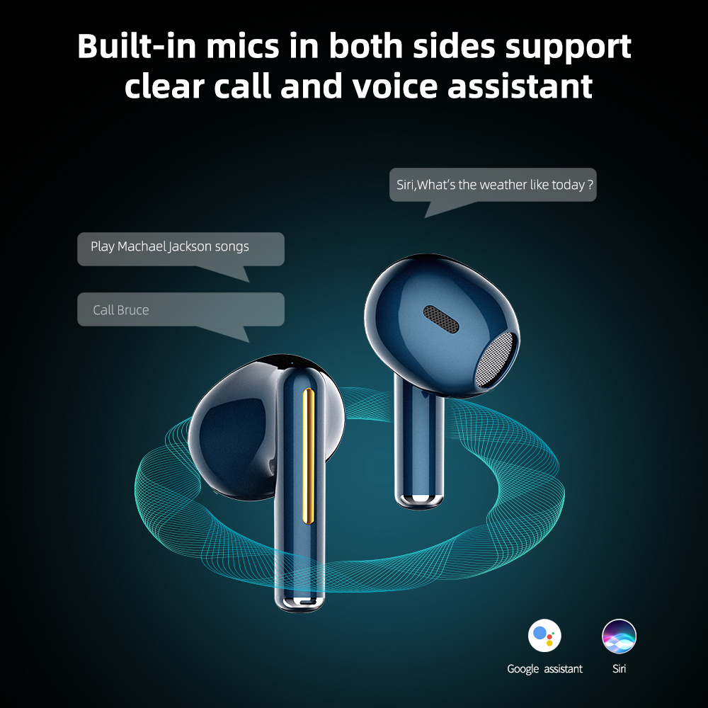 Top Sale Bluetooth 5.4 Wireless In-Ear Sport Headphones Waterproof Game Headset with LED Battery Indicator for Travel detail