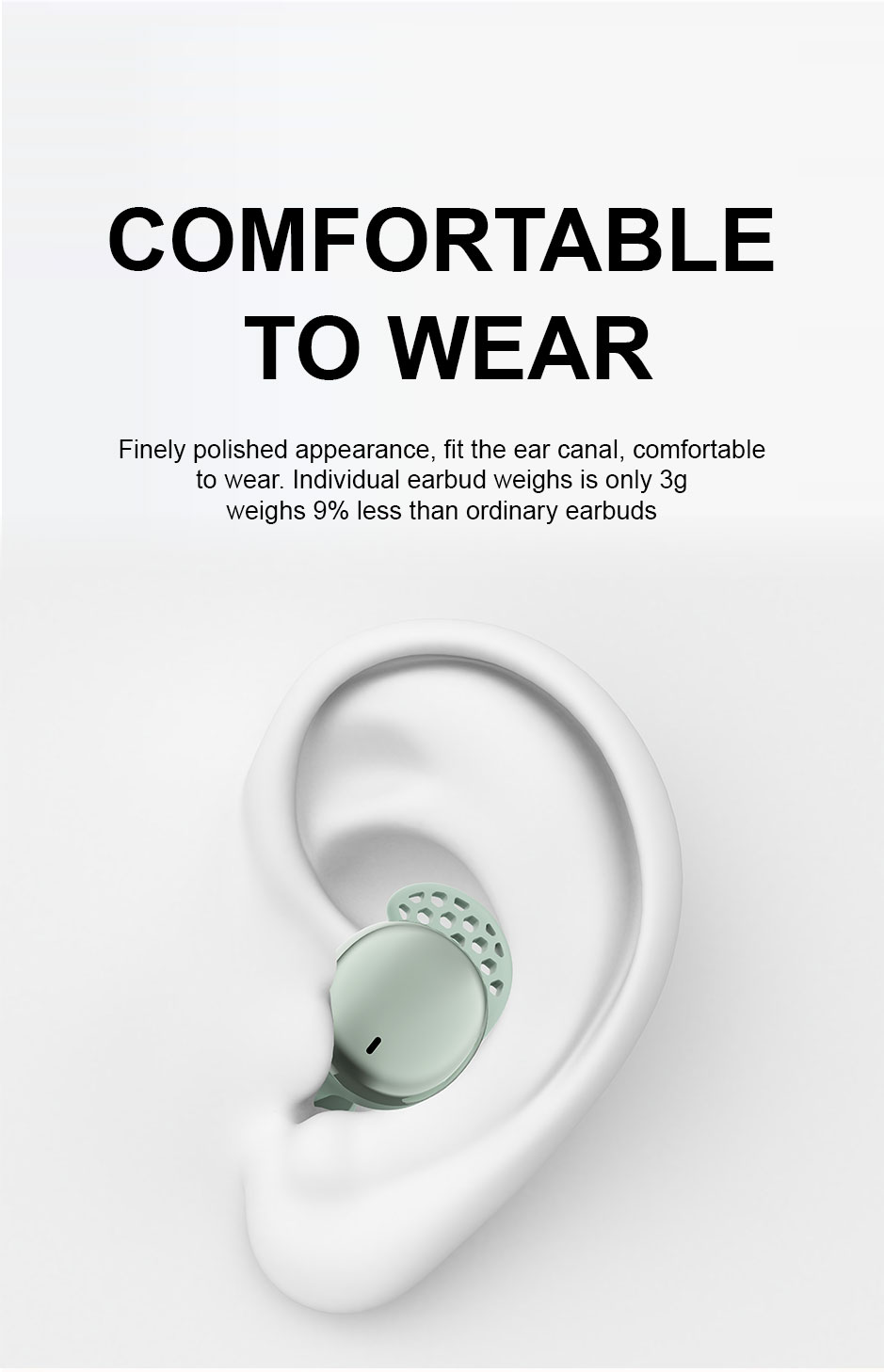 Hot-Selling Lightweight Wireless Earphones: Fashionable & Durable for Daily Use detail
