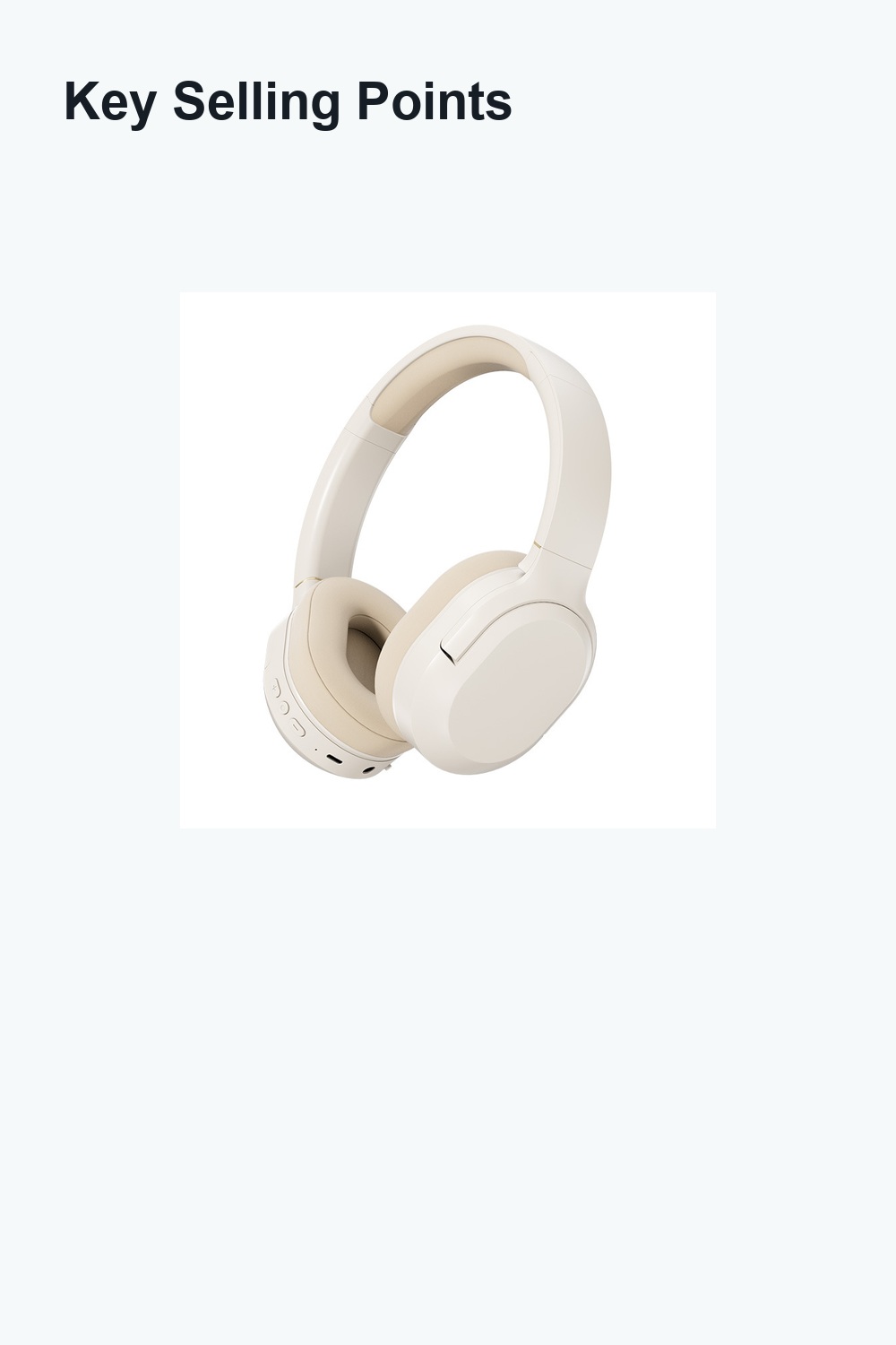 Wireless Bluetooth Earbuds Headphones Bluetooth V5 IPX-4 Type C detail
