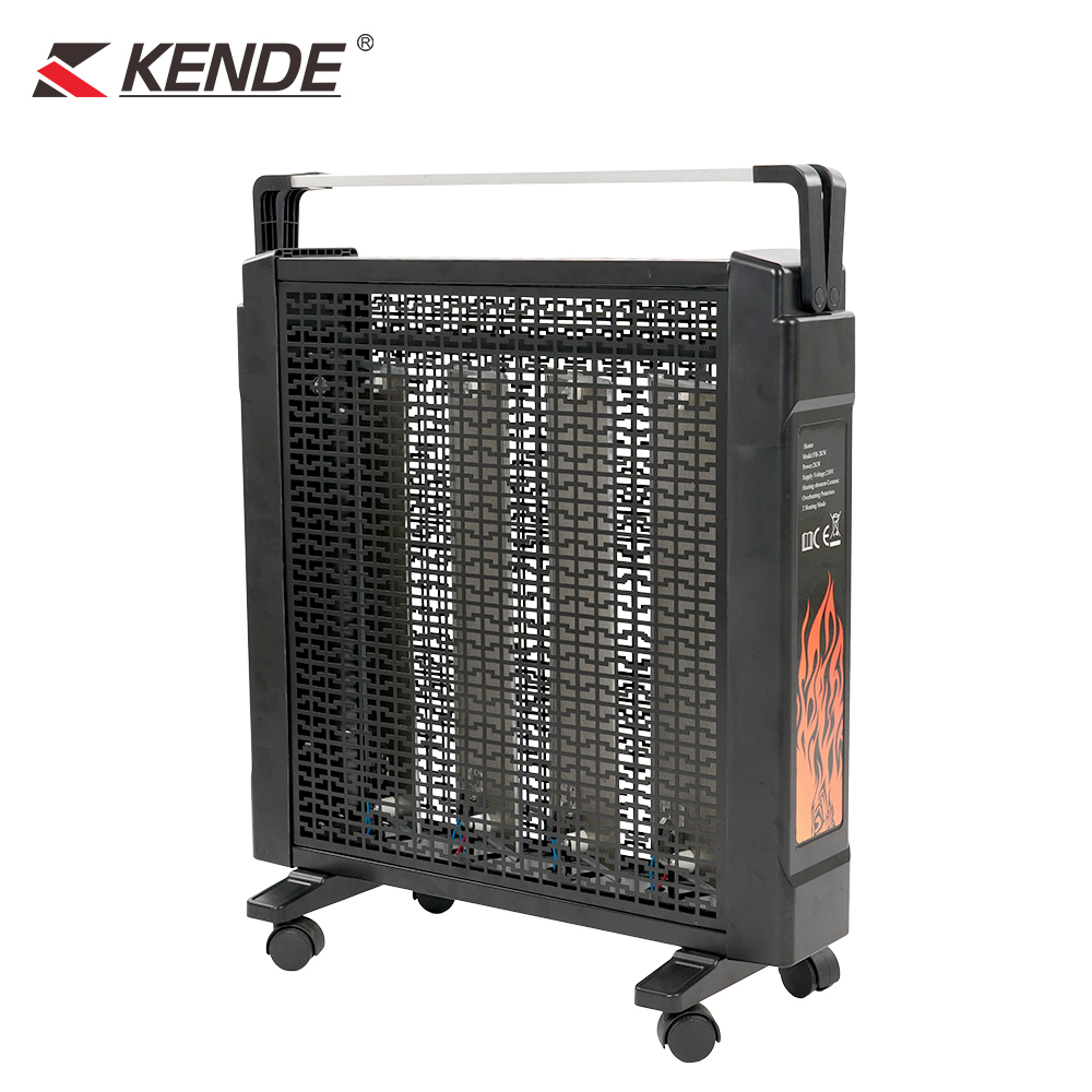 Kende Modern Portable Electric Radiant Panel Reptile Fireplace Heater Indoor