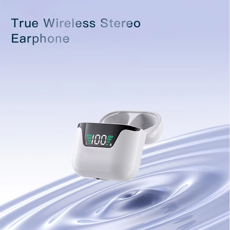 X50 X60 X90 Semi-In-Ear Wireless Earbuds TWS HIFI Stereo Earphones with Intelligent Noise Reduction and Dual LED Digital Display product view