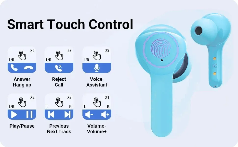 Eraysun Air31 Earbuds Transparent TWS True Wireless Noise Cancelling In-Ear Gaming Headset Waterproof Business Boat Earphone detail