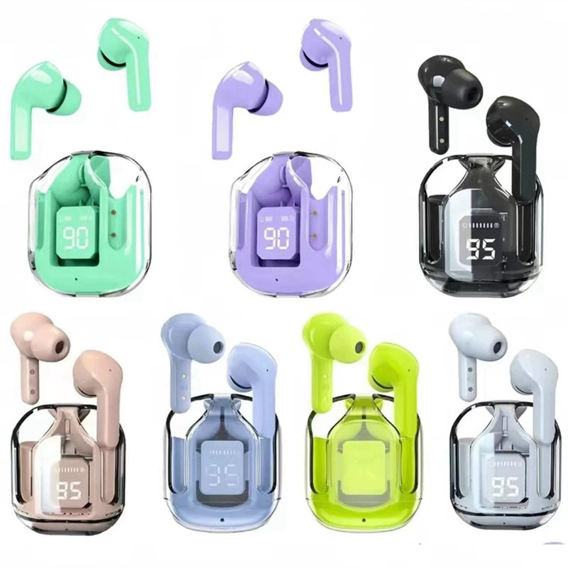 Factory Wholesale Silicone Wireless BT Earphone Ari31 Digital Display HK3 Gaming Headset Semi In-Ear Headphone TWS Earpiece product view