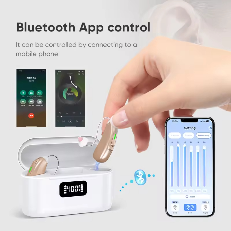 Great-Ears Easy to Wear Noise Cancelling Rechargeable Bte Rechargeable Hearing Aid Programmable Sound Amplifier product view