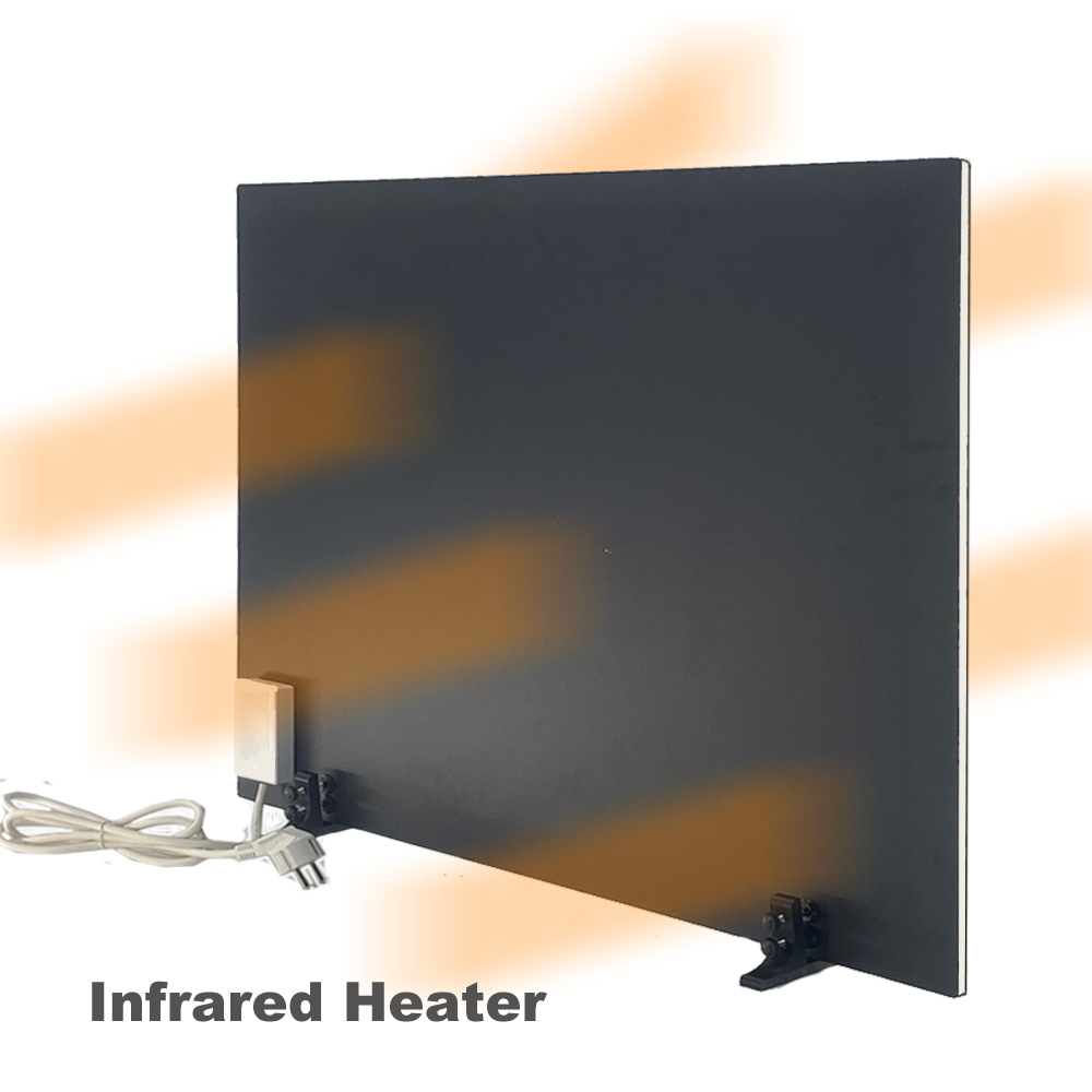 Practical Portable 500W Solar Infrared Electric Heater Freestanding Dual Heat Panel Remote Controlled Ventilation Deodorization detail