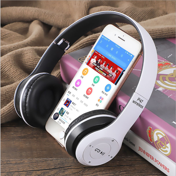 Cheapest Earphones Online Gaming Headset Handsfree P47 Wireless Cheap Price Headphones Over Ear Cordless Earphones With Mic product view