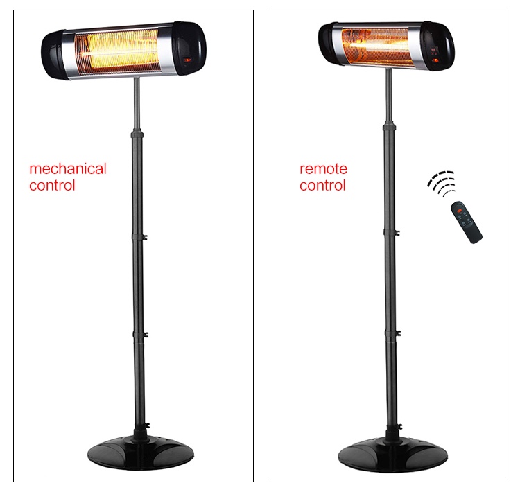 Overheat Protection Outdoor Infrared Electric Heater Wall-Mounted Freestanding for Patio Heater Garden and Bathroom Used product view